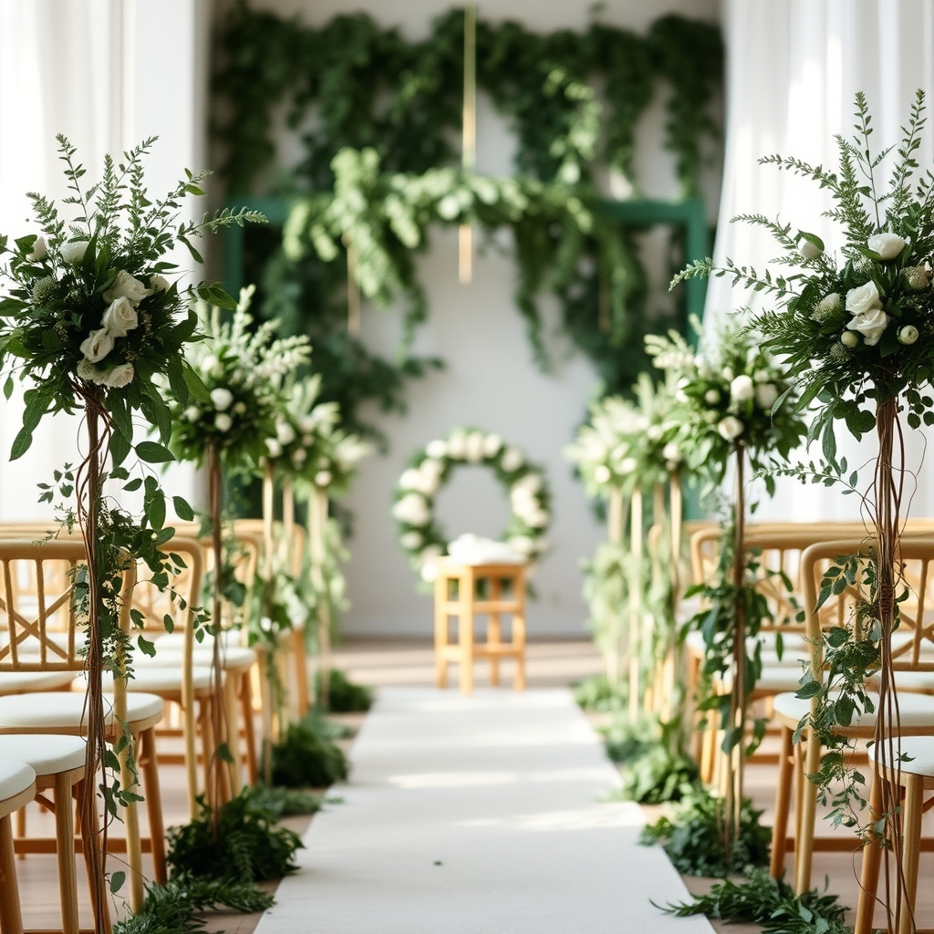 Nature-Inspired Minimalist Wedding Decor