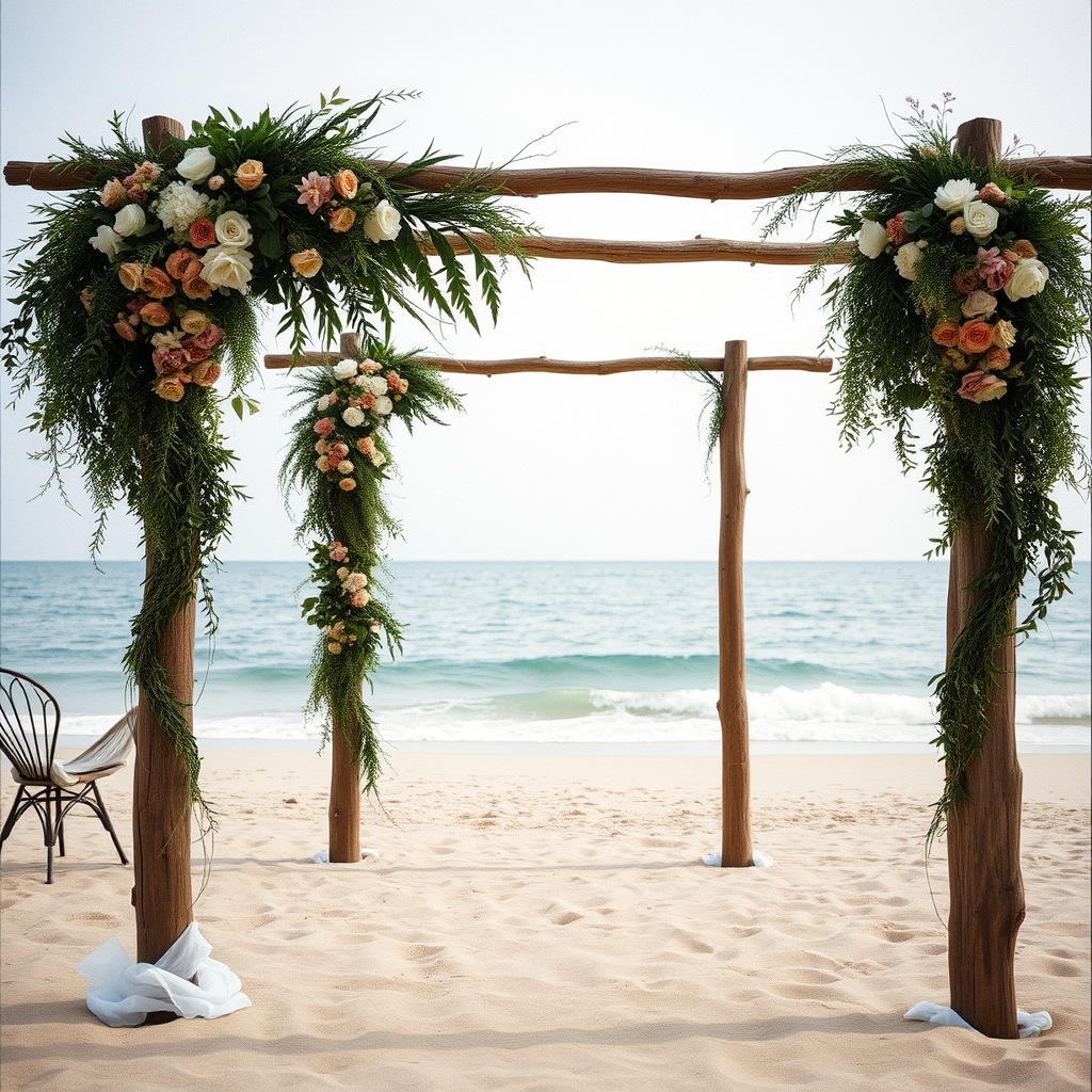 Cozy Beach Wedding Decor Goes Green