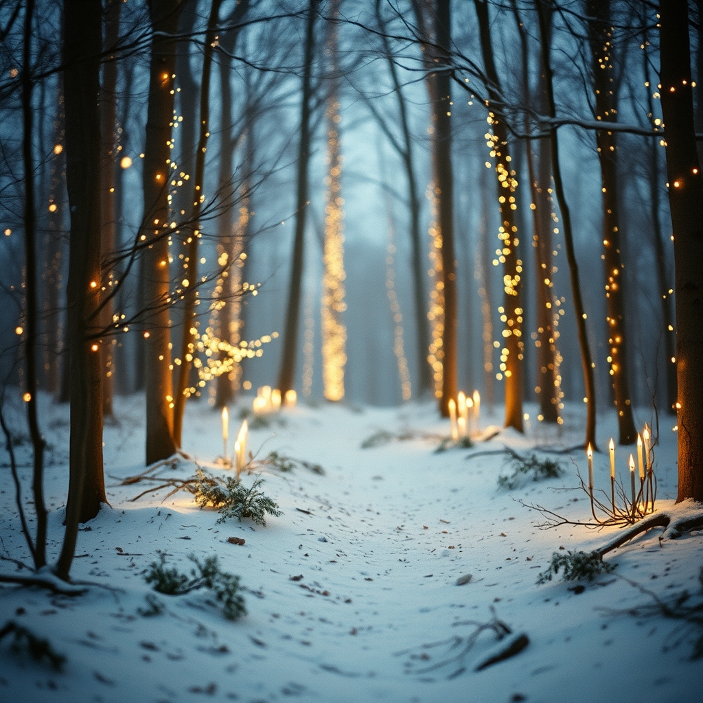 Winter Forest Wedding Decor: Minimalist Chic