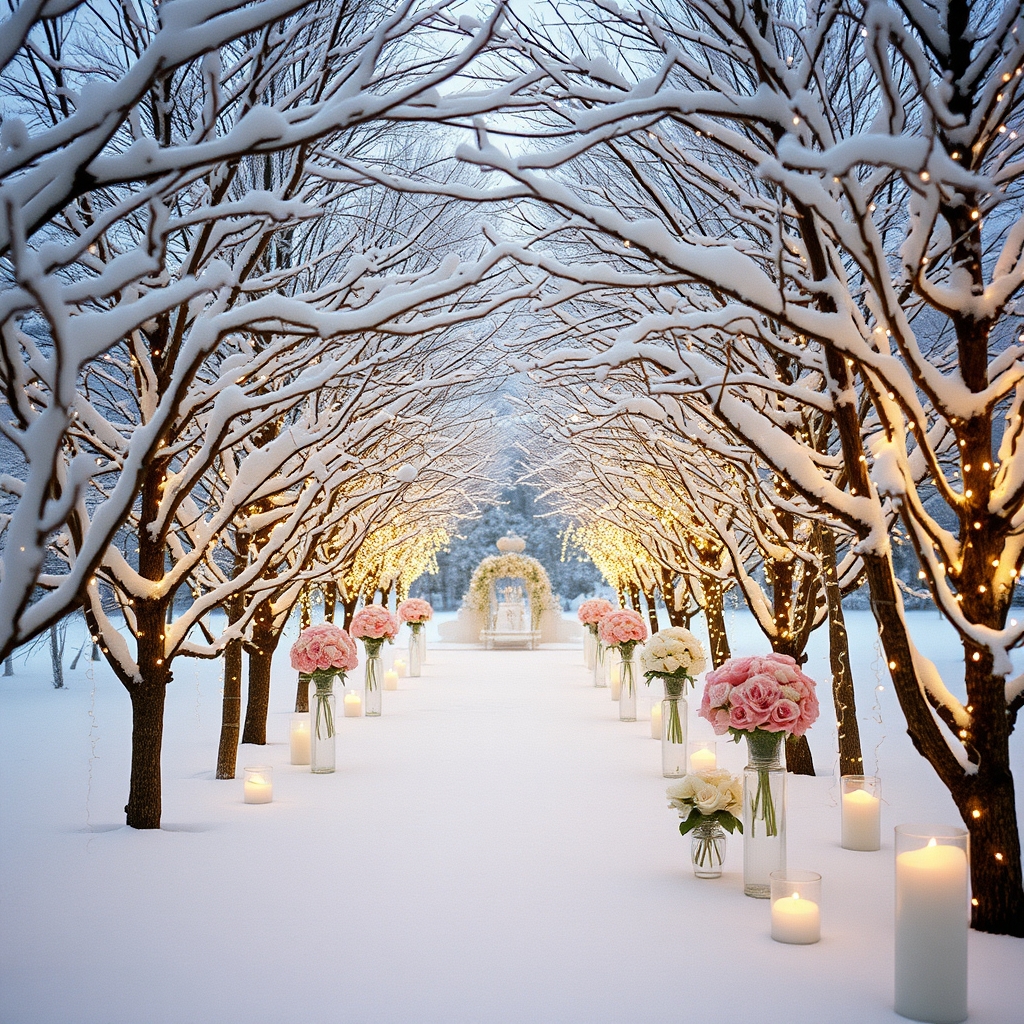 Winter Wonderland Wedding on a Budget