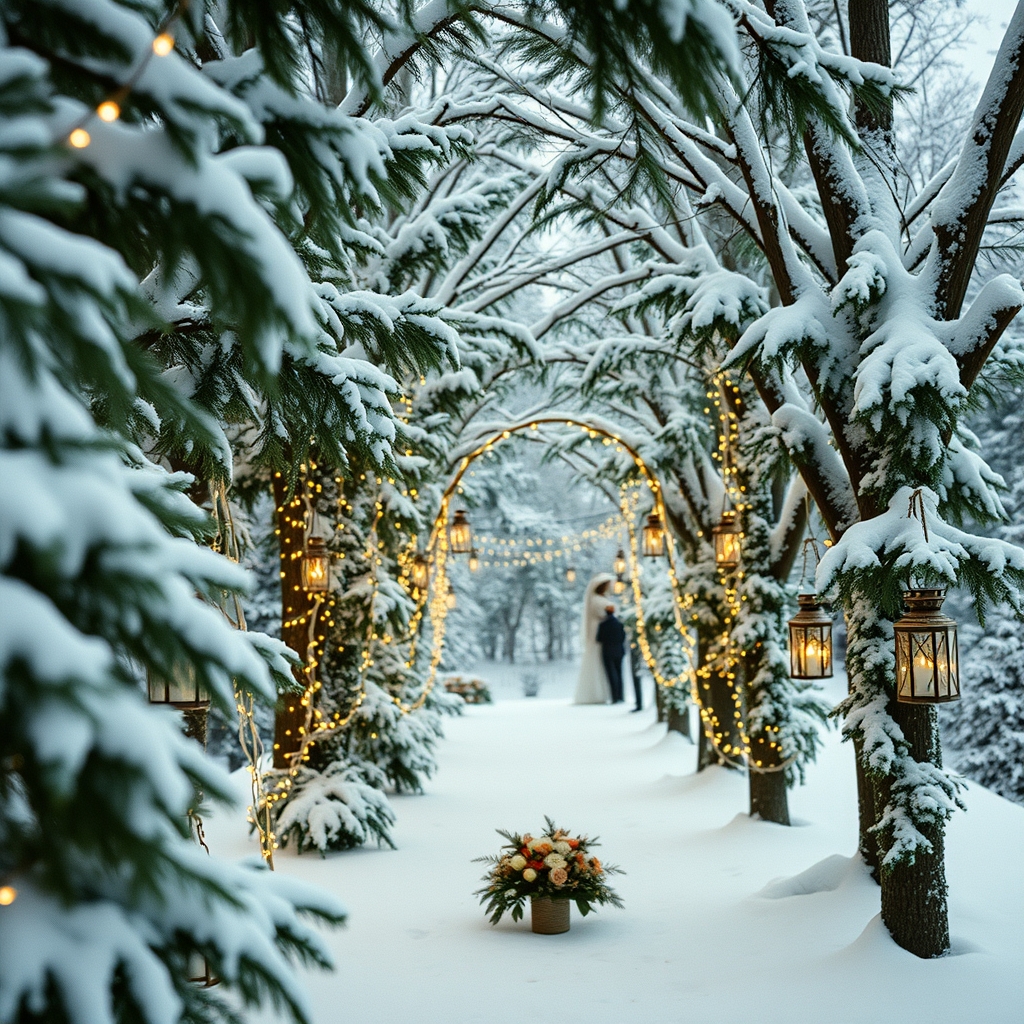 Winter Wonderland Micro-Wedding on a Shoestring